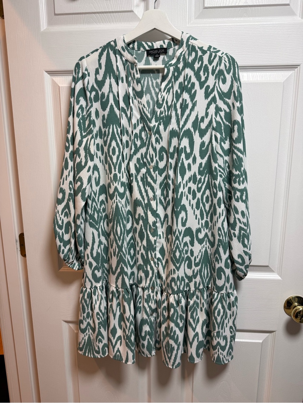 Rachel Zoe Green and White tunic dress